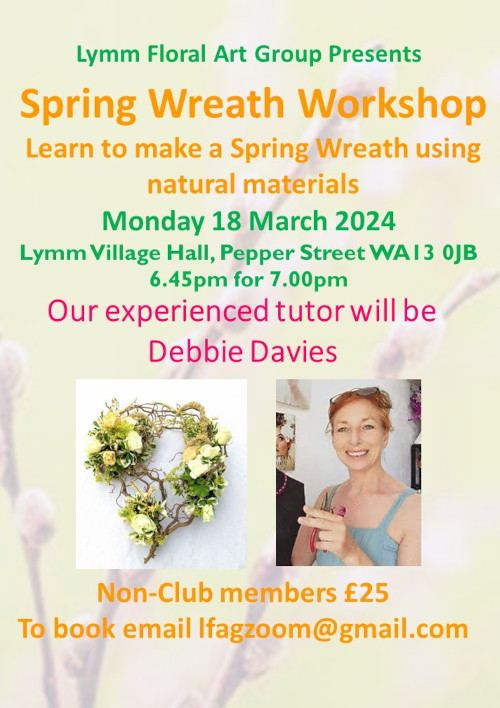 Lymm Flower Art Club 2024 Spring Workshop