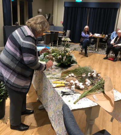 Sale Flower Club Photo - Demonstration by Ann Russell 'From dogs to dogwood'