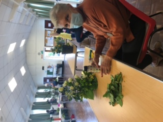 Wistaston Flower Club photo 2 when they opened their doors after lockdown for Flowers and Chat