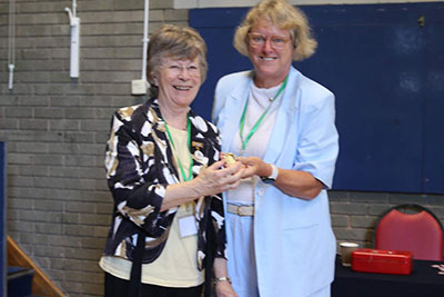 New President - Pam Fleming-Williams (left)