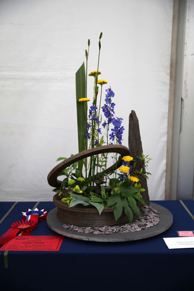 A Flower Clubs of Cheshire  entry in the Art in the Garden class of the 2026 Royal County Cheshire Show 
