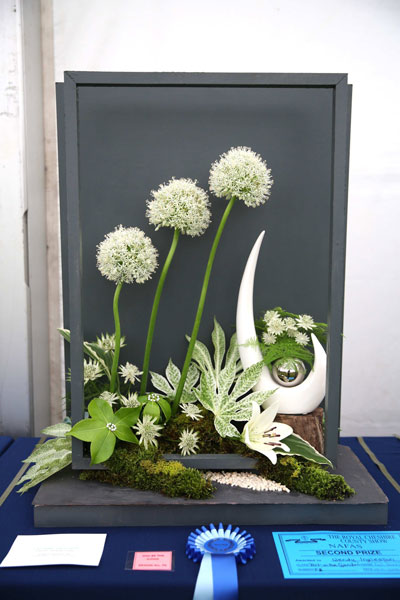 A Flower Clubs of Cheshire  entry in the Art in the Garden class of the 2026 Royal County Cheshire Show 