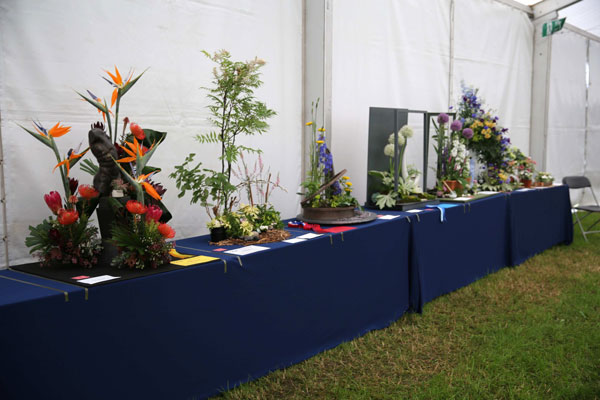 Flower Clubs of Cheshire  entries in the Art in the Garden class of the Royal County Cheshire Show 