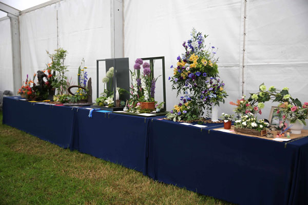 Flower Clubs of Cheshire  entries in the Art in the Garden class of the Royal County Cheshire Show 
