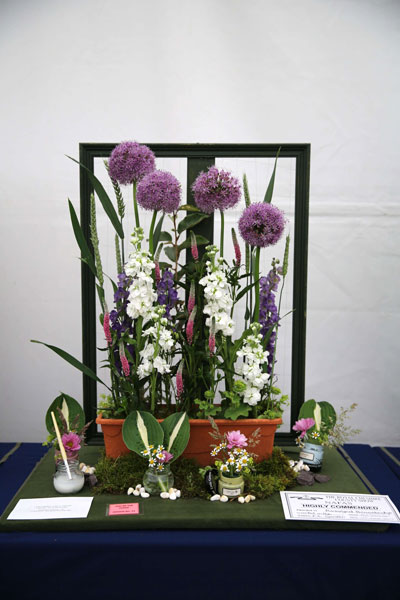 A Flower Clubs of Cheshire  entry in the Art in the Garden class of the 2026 Royal County Cheshire Show 