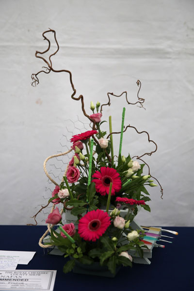 A Flower Clubs of Cheshire entry in the An Imposed Class class of the 2026 Royal County Cheshire Show