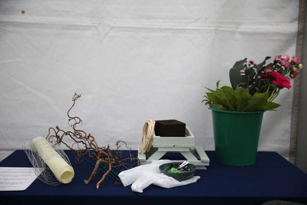 Materials Provided for Flower Clubs of Cheshire entries in the An Imposed Class class of the 2026 Royal County Cheshire Show