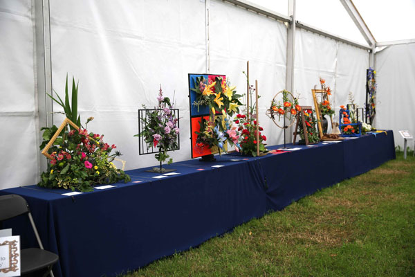 Flower Clubs of Cheshire  entries in the In the Frame class of the Royal County Cheshire Show 