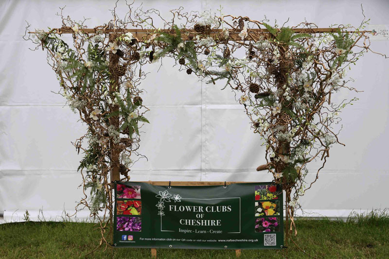 The Flower Clubs of Cheshire decoration at the 2026 Royal Cheshire County Show
