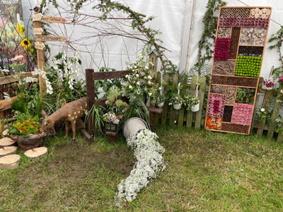 Royal Cheshire County Show installation installed by Hale Barns Flower Club