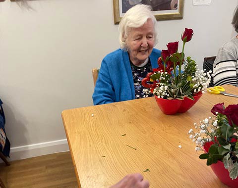 Stockport Afternoon Flower Club Workshop at Lisburne Court. Photo 3.