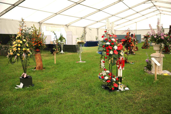 Flower Clubs of Cheshire  entries in the A Ballet class of the Royal County Cheshire Show 