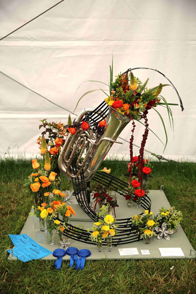 A Flower Clubs of Cheshire  entry in the Crescendo class of the Royal County Cheshire Show 