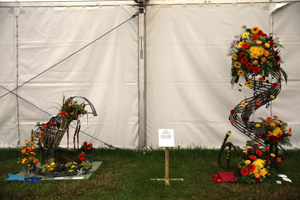 Flower Clubs of Cheshire  entries in the Crescendo class of the Royal County Cheshire Show 