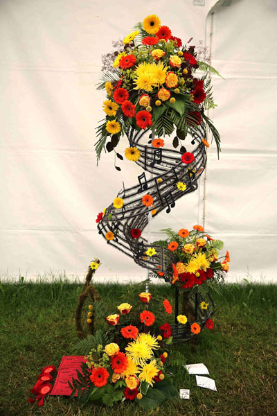 A Flower Clubs of Cheshire  entry in the Rock & Roll class of the Royal County Cheshire Show 