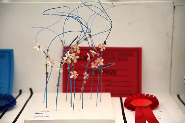 A Flower Clubs of Cheshire  entry in the Minuet class of the Royal County Cheshire Show 