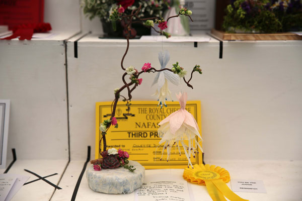 A Flower Clubs of Cheshire  entry in the Minuet class of the Royal County Cheshire Show 
