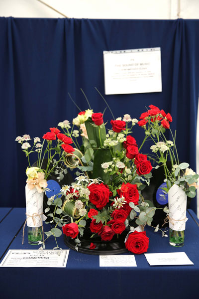 A Flower Clubs of Cheshire  entry in the The Sound of Music class of the Royal County Cheshire Show 
