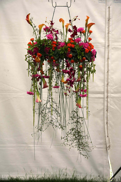 A Flower Clubs of Cheshire  entry in the Let all the Colours Dance Together class of the Royal County Cheshire Show 