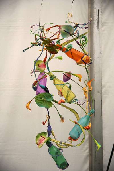 A Flower Clubs of Cheshire  entry in the Let all the Colours Dance Together class of the Royal County Cheshire Show 