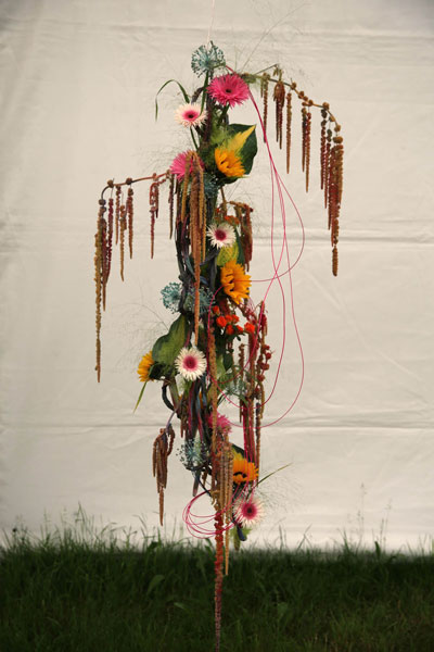 A Flower Clubs of Cheshire  entry in the Let all the Colours Dance Together class of the Royal County Cheshire Show 