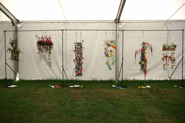 Flower Clubs of Cheshire  entries in the Let all the Colours Dance Together class of the Royal County Cheshire Show 