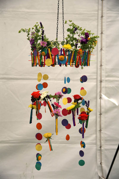 A Flower Clubs of Cheshire  entry in the Let all the Colours Dance Together class of the Royal County Cheshire Show 