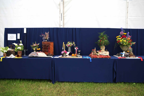 Flower Clubs of Cheshire  entries in the Melody is Timeless class of the Royal County Cheshire Show 