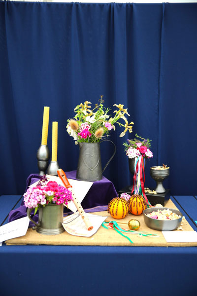 A Flower Clubs of Cheshire  entry in the Melody is Timeless class of the Royal County Cheshire Show 