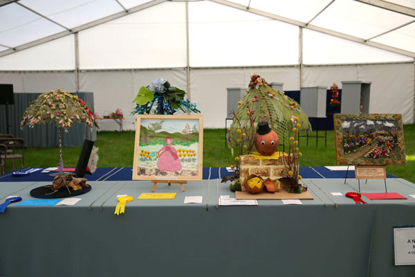 Flower Clubs of Cheshire  entries in the A Nursery Rhyme class of the Royal County Cheshire Show 