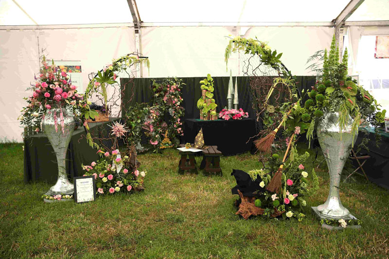 A display inside the Theatre of Flowers marquee at the 2025 Royal Cheshire County Show